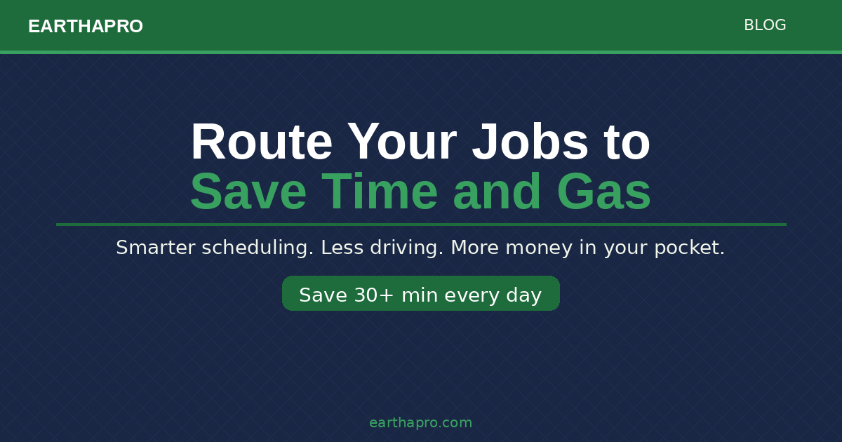 How to Route Your Lawn Care Jobs to Save Time and Gas