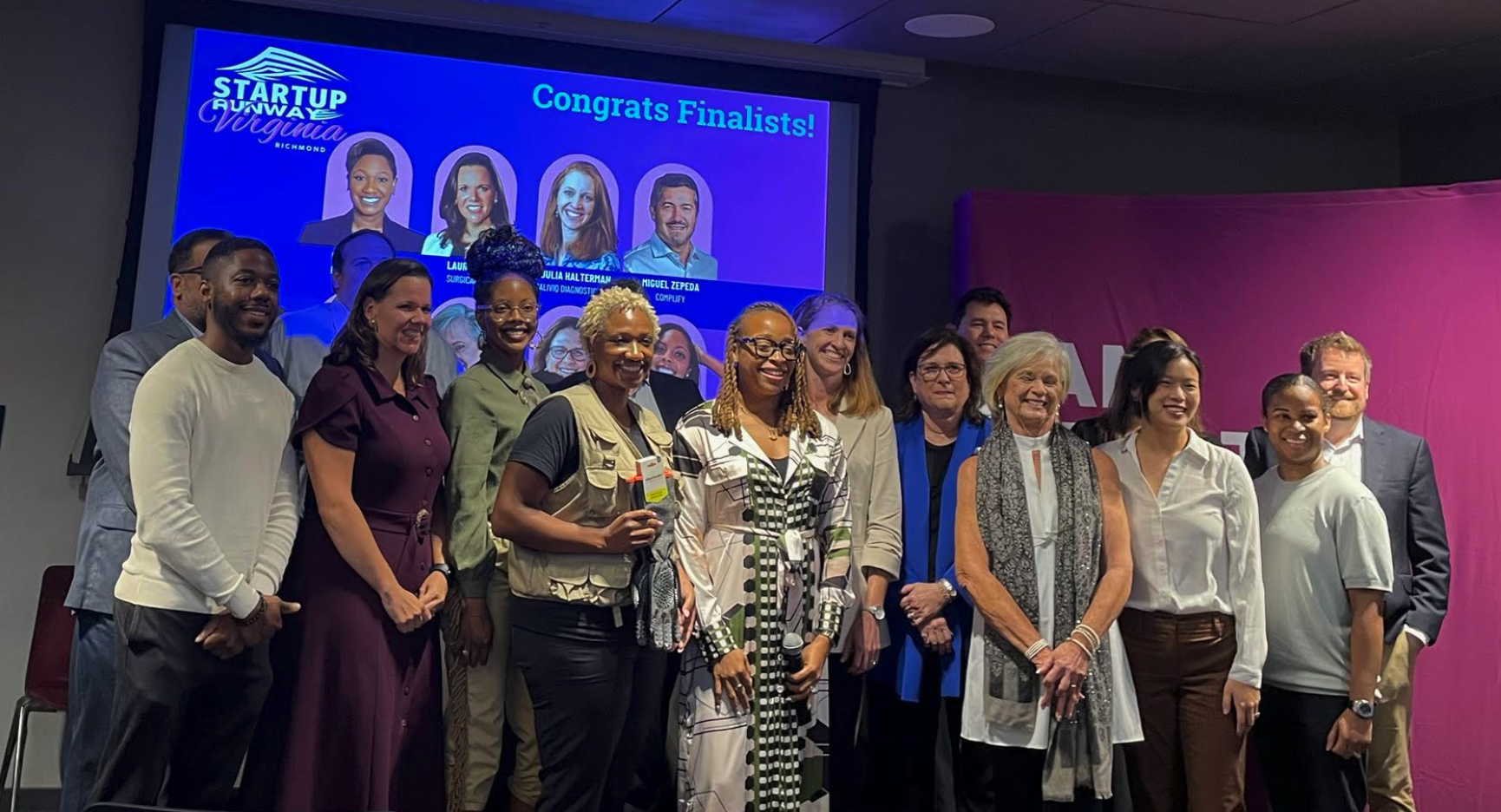 EarthaPro team presenting at Startup Runway pitch competition